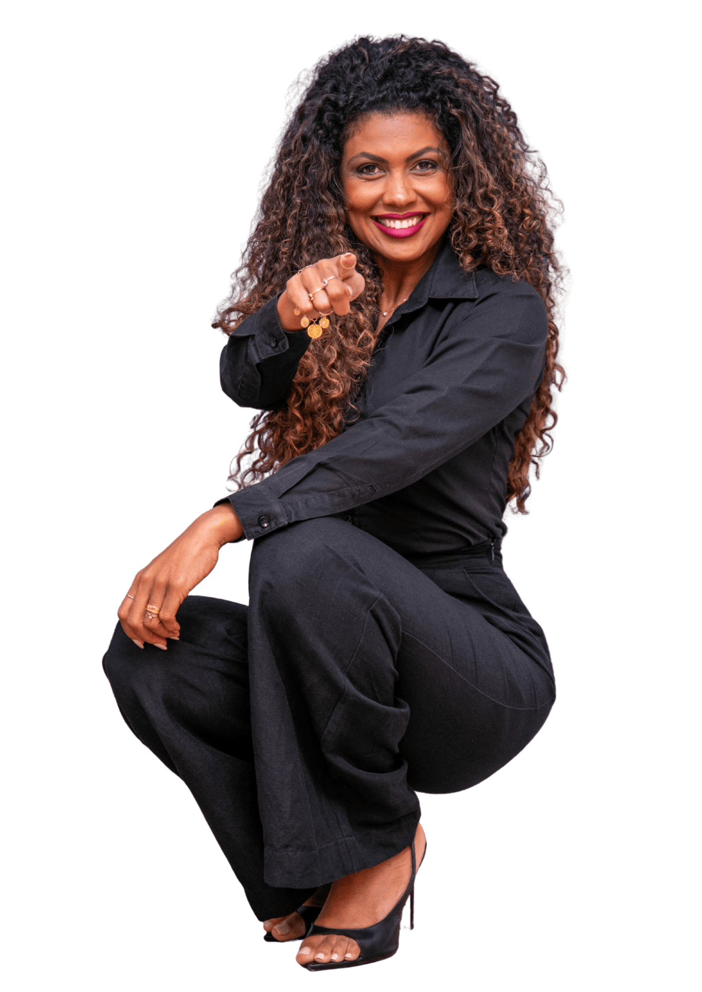 Professora Jaqueline Santos em aula